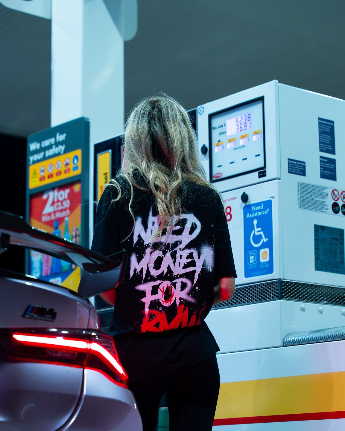 NEED MONEY FOR BMW UNISEX OVERSIZED TEE