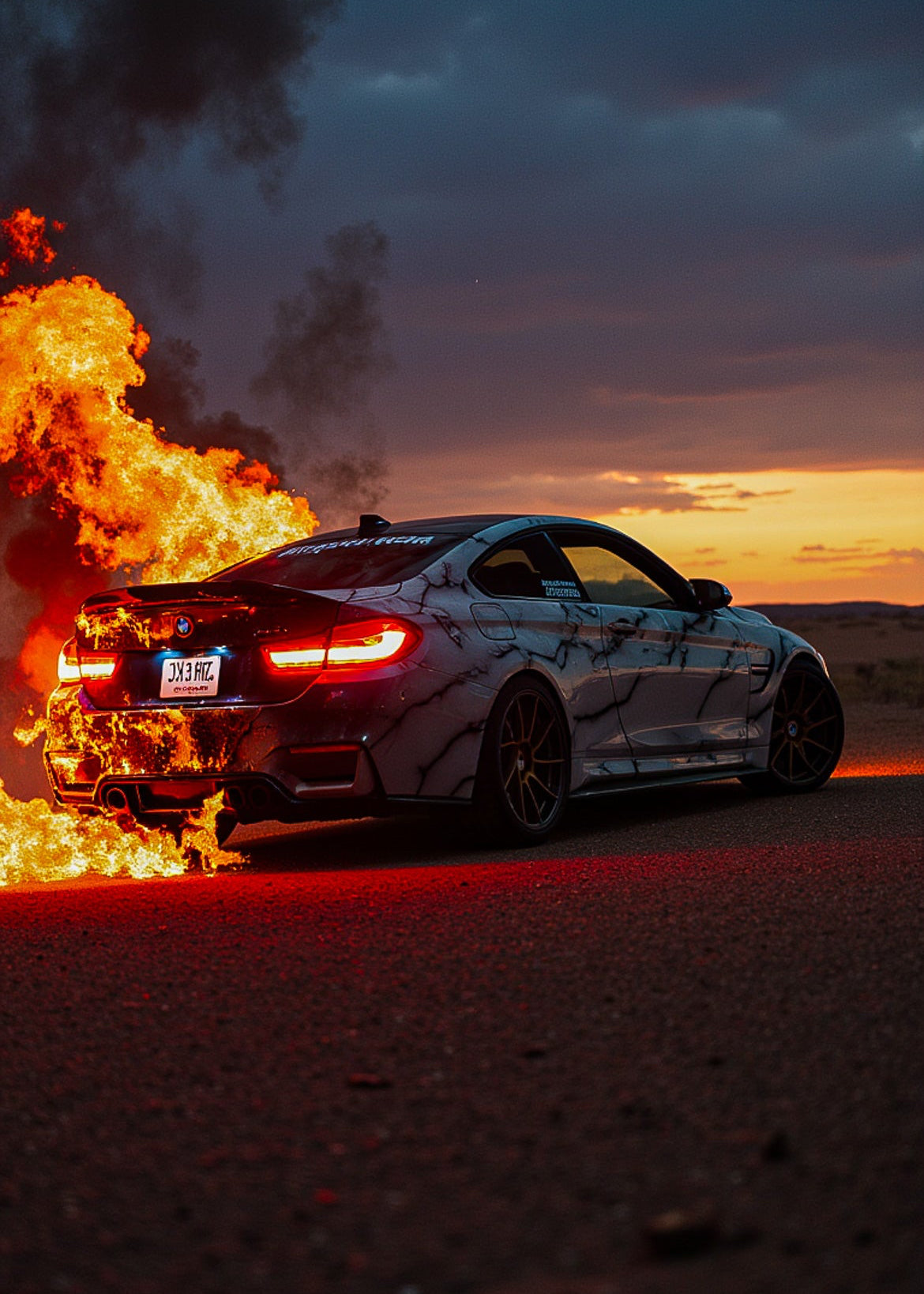 KODOX BMW M4C Crystallize Flames Phone Wallpaper Set
